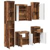 vidaXL Bathroom Furniture Set with Door TULUM Old Wood Engineered Wood