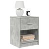 vidaXL Bedside Cabinet with Drawer Concrete Grey 40x34x50 cm