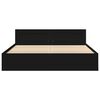 vidaXL Bed Frame with Headboard without Mattress Black 200x200 cm