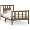 vidaXL Bed Frame without Mattress Honey Brown Solid Wood Pine 100x200 cm