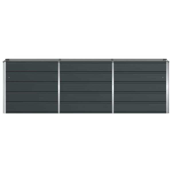 vidaXL Planter Anthracite 240 x 40 x 75 cm Steel