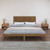 vidaXL Wall Headboard Honey Brown 185x3x60 cm Solid Wood Pine