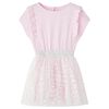 Kids' Dress with Ruffles Light Pink 128
