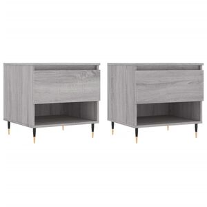 vidaXL Coffee Tables 2 pcs Grey Sonoma 50x46x50 cm Engineered Wood
