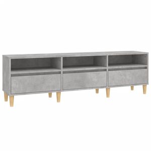 vidaXL TV Cabinet Concrete Grey 150x30x44,5 cm Engineered Wood