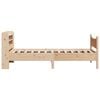 vidaXL Bed Frame with Headboard 100x200 cm Solid Wood Pine