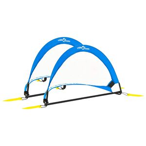 vidaXL Children Football Goals 2 pcs with Storage Bag 75.5x46x48 cm
