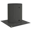 vidaXL Round Ground Anchor 12 pcs Anthracite 18 x 18 x15 cm Metal