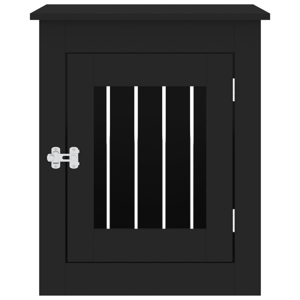 Black dog crate end table online