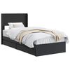 vidaXL Bed Frame with Storage and Headboard Black 90 x 190 cm