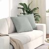 vidaXL Sofa Pillows 2 pcs Light Grey 50 x 50 cm Corduroy Fabric
