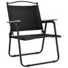 vidaXL Camping Chairs 2 pcs Black 54x55x78 cm Oxford Fabric