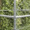 vidaXL Dog Kennel 3 pcs Silver 6 x 2 x 2 m Galvanised steel