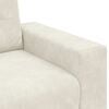 vidaXL Sofa Cream 221 x 78 x 80 cm Poly velvet