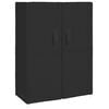 vidaXL Shoe Cabinet Black 60x28x90 cm Fabric