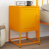 vidaXL Bedside Cabinet Mustard Yellow 36x39x60.5 cm Steel
