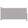 vidaXL Patio Retractable Side Awning 120 x 300 cm Grey