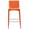 vidaXL Bar Stools 2 pcs Orange Faux Leather