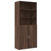 vidaXL Highboard Brown Oak 80x42.5x185 cm Engineered Wood