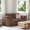 vidaXL Sofa Brown 160 x 77 x 82 cm Fabric