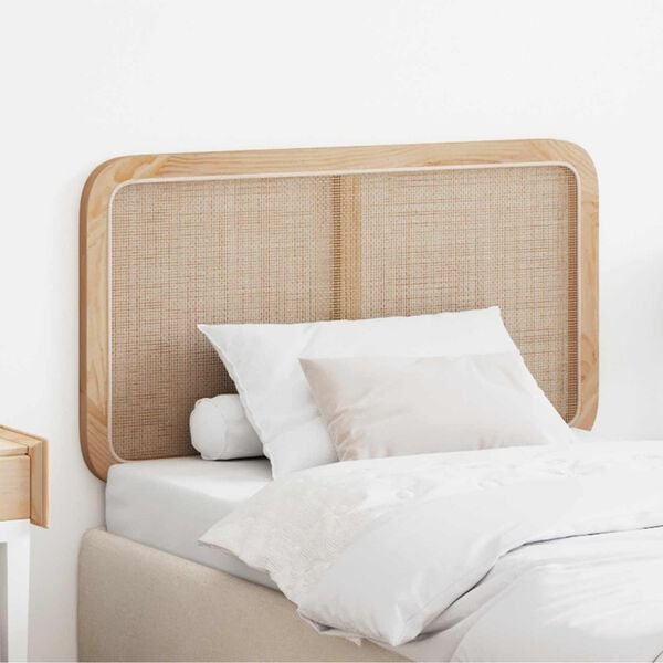 vidaXL Headboard with Headboard Natural 100 x 55 x 3 cm Rattan