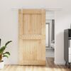 vidaXL Sliding Door with Hardware Set 100x210 cm Solid Wood Pine