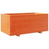 vidaXL Garden Planter Wax Brown 110x60x49.5 cm Solid Wood Pine