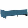 vidaXL Corner Bed Frame with Headboard Blue 90 cm x 190 cm Velvet