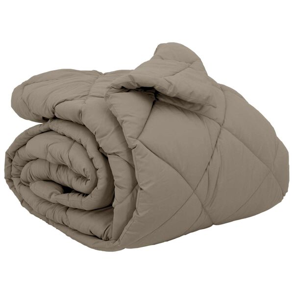 vidaXL Winter Duvet Light Grey 240 x 200 cm Microfiber