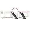 vidaXL Bunk Bed with Slide&Ladder without Mattress White 80x200 cm