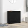 vidaXL Shoe Cabinet Black Oak 60 x 21 x 57 cm Engineered Wood