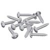vidaXL Wood Screws 12 pcs Silver M3.5 x 20 mm Steel