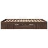 vidaXL Bed Frame without Mattress Brown Oak 150x200 cm King Size Engineered Wood