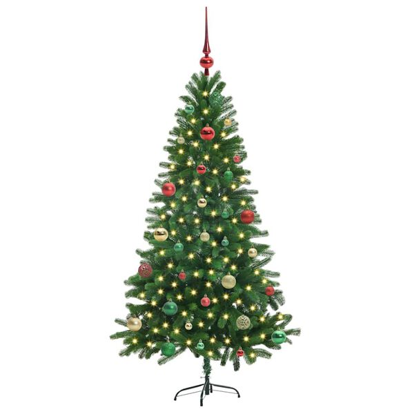 vidaXL Christmas Tree with 150 LEDs with Stand Green 150 cm PE