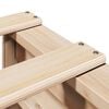 vidaXL Bed Frame without Mattress 135x190 cm Double Solid Wood Pine