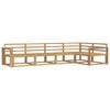vidaXL Outdoor Sofa Set 5 pcs White Solid Acacia Wood