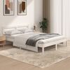 vidaXL Bed Frame without Mattress 135x190cm White Double