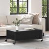 vidaXL Coffee Table Black Oak 91 x 55 x 32 cm Engineered Wood