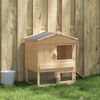 vidaXL Chicken Coop Brown 75 x 60 x 89 cm Solid Pine Wood