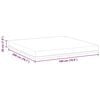 vidaXL Mattress White and Blue 180 x 200 cm Gel-Infused Foam