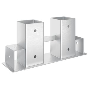 Firewood Stack Aid 12 pcs Silver 34 x 10 x 15 cm Steel
