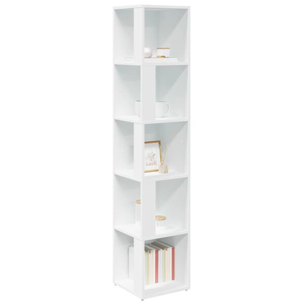 vidaXL Corner Cabinet White 33x33x164.5 cm Engineered Wood