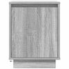 vidaXL Bedside Cabinet with LED Lights Grey Sonoma 38x34x50 cm