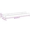 vidaXL Wall Shelves 4 pcs Grey 40x9x3 cm
