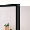 vidaXL Interior Door Black 83x201.5 cm Tempered Glass&Aluminium