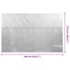 vidaXL Floating PE Solar Pool Film 549x274 cm Grey