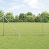 vidaXL Fence with Post Silver 1.2 x 10 m Steel