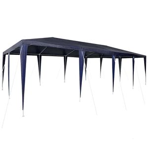 vidaXL Party Tent Blue 800 x 400 x 266 cm Polyethylene and Steel