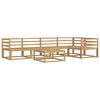 vidaXL Outdoor Sofa Set 6 pcs White 79 x 79 x 37 cm Solid Acacia Wood