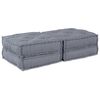 vidaXL Modular Sofa 2 pcs Grey 140 x 70 x 36 cm Fabric